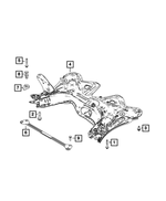 68655829AA - : Front Suspension Cross-Member for Fiat: 500E Image
