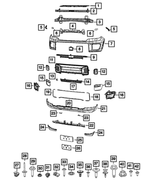 68477939AB - Frame, Bumper and Fascia: Front Bumper Beam for Mopar Image
