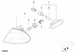 63136902769 - : Front Left White Turn Indicator for BMW Image