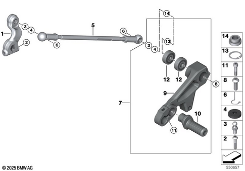 Outside Shift-Control Components for 2026 BMW-Motorrad R 1300 RS #0