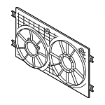 3Q0121205B - Cooling System: Shroud for Volkswagen Image
