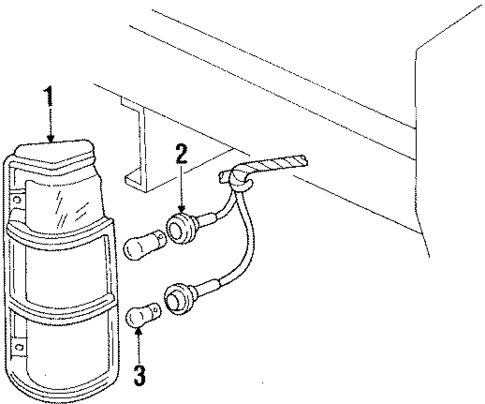 Combination Lamps for 1990 Dodge D250 #1