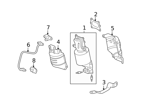 Exhaust Components for 2010 Acura TSX #1