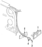 2906316 - Electrical: Lens &amp; Housing Mount Gasket for Dodge: D100, D150, D250, D350, W100, W150, W250, W350 Image