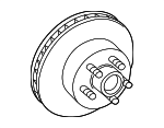 19152696 - Brakes: Hub &amp; Rotor for Chevrolet: C2500, Express 2500, K2500 Pickup | GMC: C2500 Pickup, K2500 Pickup, Savana 2500 Image