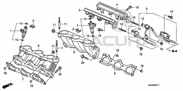 Fuel Injector (2) for 2011 Acura RL #0
