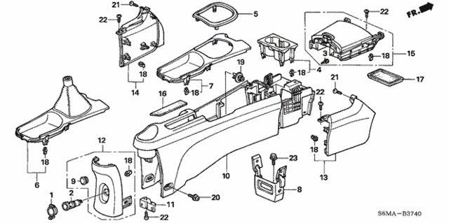 Console for 2006 Acura RSX #0
