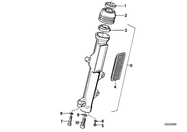 31421242622 - : Inner Tube, Black, Right for BMW-Motorrad Image