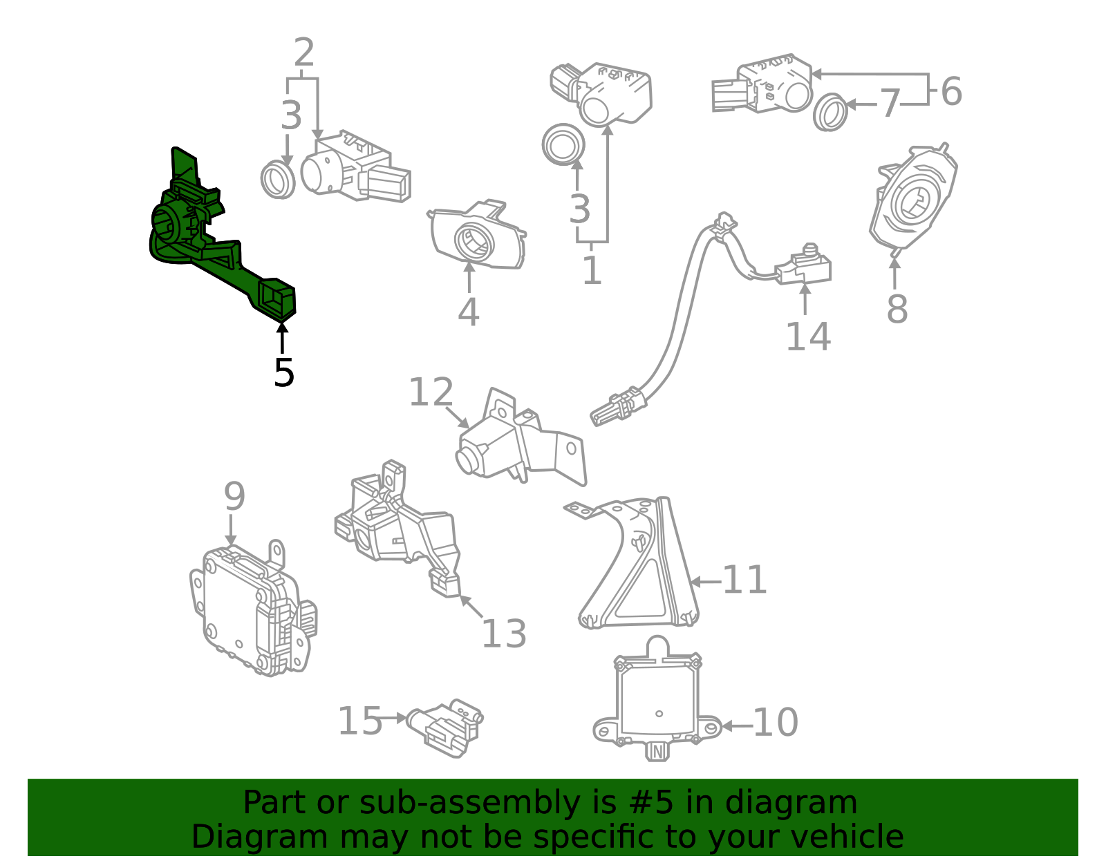 89348-F6010 - Parking Aid Sensor Housing 2022-2025 Lexus | Longo