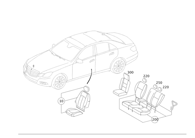 2129700688 - Seat Covers: Slipcover for Mercedes-Benz Image