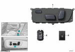 61319861514 - Vehicle Electrical System: Switch, Power Seat, Rear Right for BMW Image