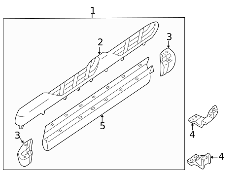 Exterior Trim - Pillars for 2001 Ford Escape #0