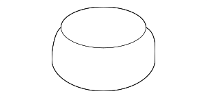 19184281 - : Lower Ball Joint Castle Nut for Pontiac: Vibe Image