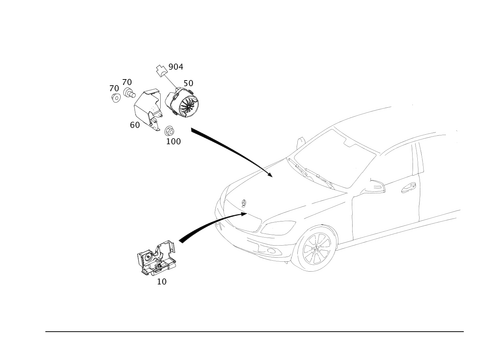 Anti-Theft Alarm System for 2008 Mercedes-Benz C300 #0