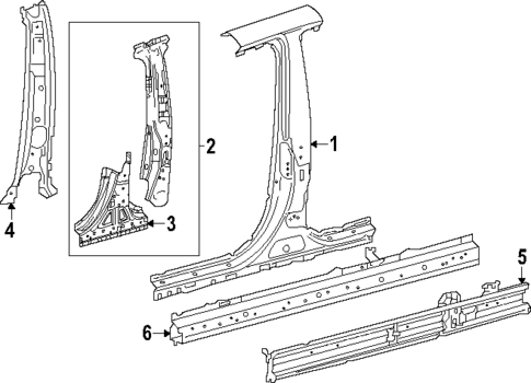 Center Pillar & Rocker for 2025 Toyota Crown Signia #0