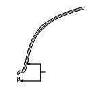 91071FA011 - Body: Wheel Opening Molding for Subaru: Impreza Image