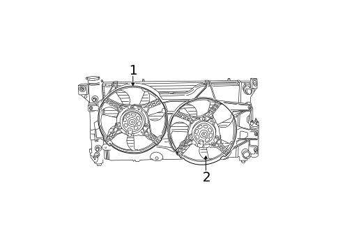 Cooling Fan for 2002 Dodge Caravan #0