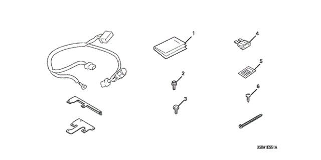 Security Attachment Kit for 2007 Honda Accord #0