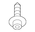WHT003841 - Body: Floor Pan Splash Shield Screw for Audi Image