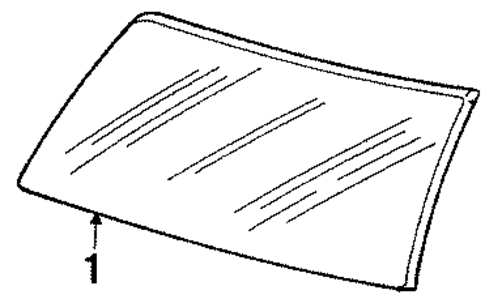 Glass & Hardware - Back for 1986 Buick LeSabre #0