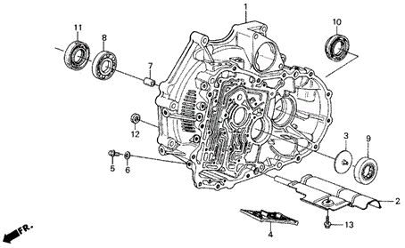 AT Torque Converter Housing (86-87) for 1987 Acura Legend #0