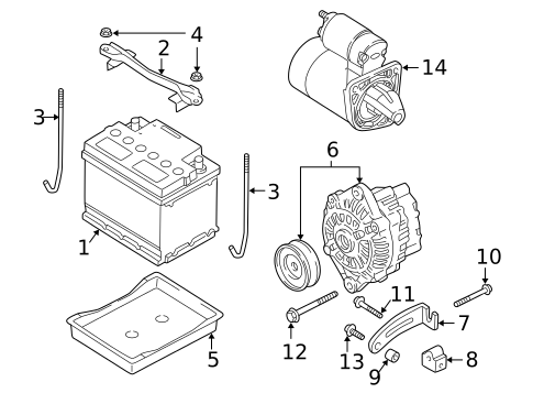 Battery for 2004 Kia Rio #0