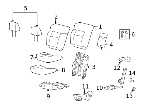Front Seat Components for 2007 Ford F-150 #3