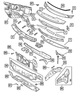 6104507AA - Body Sheet Metal Except Doors: Screw for Mopar Image
