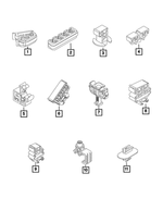 68073208AA - Brakes: Brake Line Clip for Mopar Image
