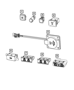 68467945AA - Electrical: Power Outlet Cap for Mopar Image