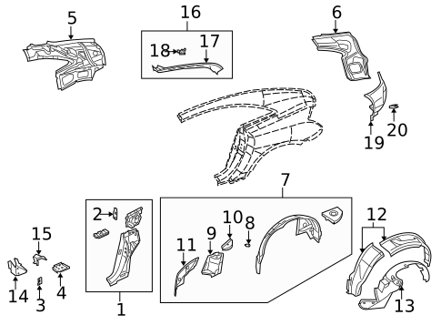 Inner Structure for 2004 Chrysler Crossfire #0