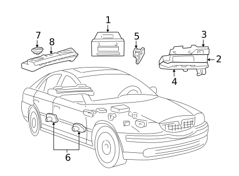 Sound System for 2001 Lincoln LS #0