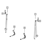 68134671AC - Restraints: Seat Belt Turning Loop Adjuster for Mopar Image image