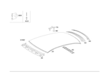 2116570509 - Roof: Paneling for Mercedes-Benz Image