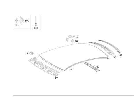 Roof for 2003 Mercedes-Benz E500 #0
