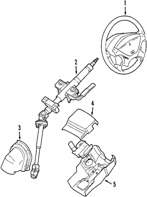 Steering Column for 2007 Mitsubishi Outlander #0