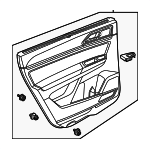 3CN867211FHTW - : Door Trim Panel for Volkswagen Image