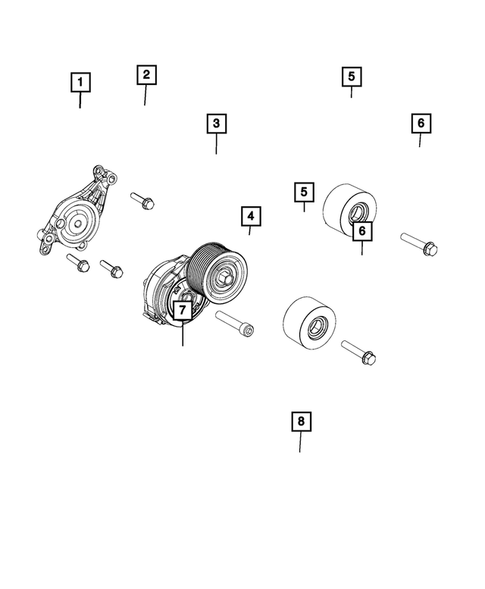 Pulleys and Related Parts for 2016 Dodge Challenger #0