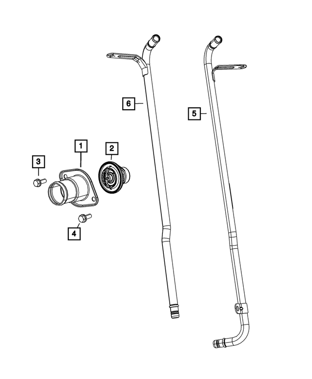 « 6101982 – Cooling : Tête Hexagonale Vis Et Rondelle, Montage pour Mopar Image »