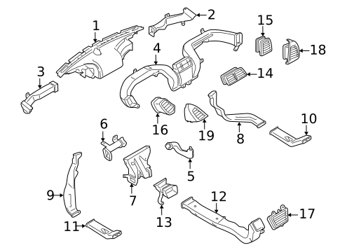 Ducts for 2018 Lincoln MKX #0