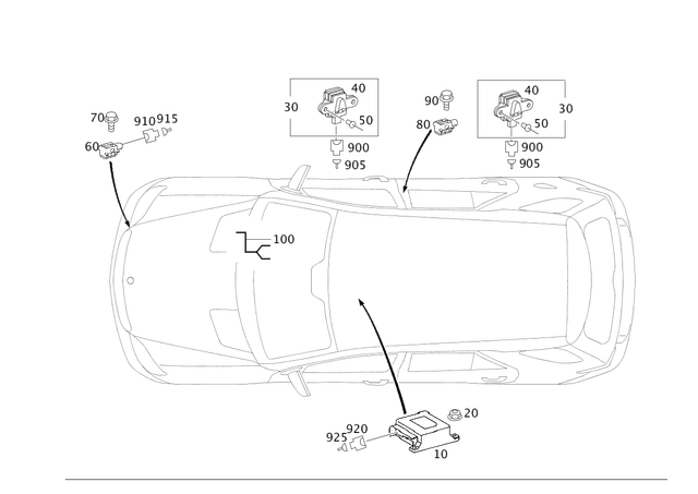 2514406136 - Electrical System: Electrical Wiring Harness for Mercedes-Benz: GL320, GL550, ML320, ML350, ML450, ML500, ML550, ML63 AMG, R320, R350, R500 Image image