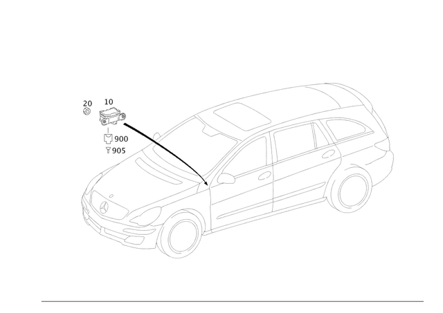 9052700 - Electrical Equipment and Instruments: Sensor Cluster for Mercedes-Benz Image image