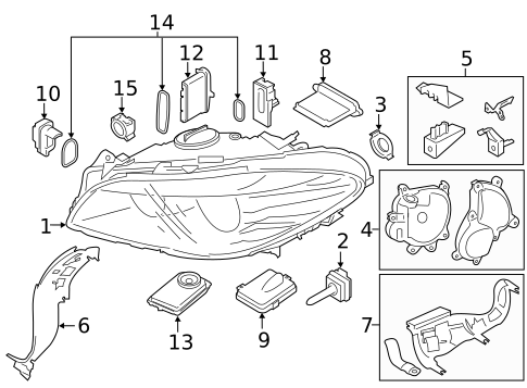 Bulbs - Chassis for 2016 BMW M5 #3