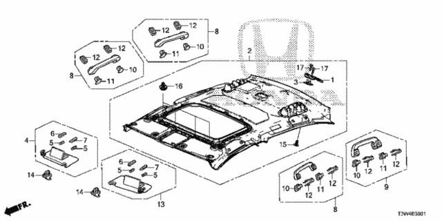 Roof Lining (2) for 2014 Honda Accord #0