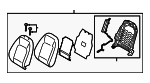 88400K2010XDB - Body: Seat Back Assembly for Hyundai: Venue Image