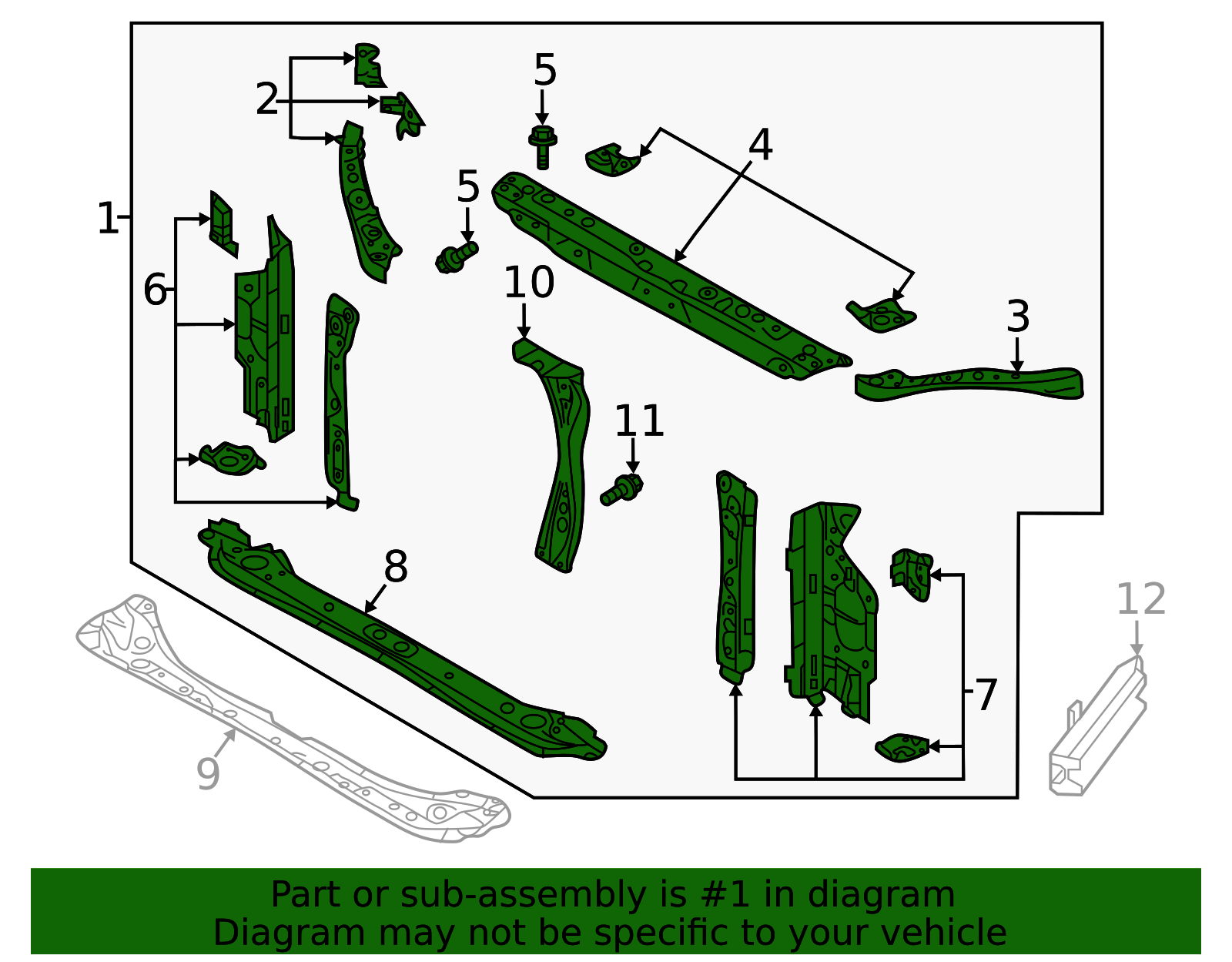 2018-2023 Subaru Crosstrek Radiator Support 53029FL0819P | Subaru