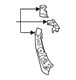 53029FL1019P - Body: Upper Tie Bar for Subaru Image