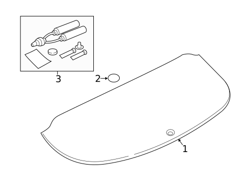 Glass - Lift Gate for 2020 Jaguar F-Pace #0