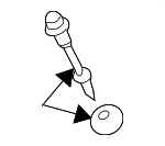 90010P8AA00 - Engine: Valve Cover Bolt for Honda: Accord, Accord Crosstour, Crosstour, Pilot Image