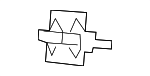68110232AA - Body: Folding Seat Latch for Mopar Image